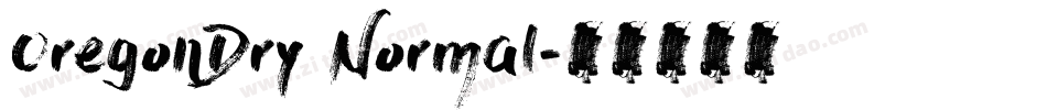 OregonDry Normal字体转换
